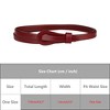 INSPIRE CHIC Women's Adjustable Faux Leather Fashion Skinny Waist Strap Waistband 1 Pc - 4 of 4