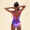 Women's Vibrant Gradient Ribbed One-Piece Swimsuit - Cupshe - 2 of 4