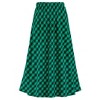 Collections Etc Buffalo Plaid Bias Cut Elastic Waist Full Sweep Skirt - 2 of 4