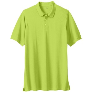 KingSize Longer-Length Shrink-Less Piqué Polo Shirt - 1 of 4