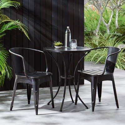 27.75"LOVMOR 2 - Person Round Outdoor Dining Set,White