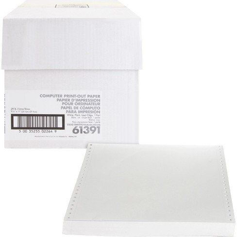 Sparco Computer Paper Plain 20 lb. 9-1/2x11 2550 Sht/CT WE 61391