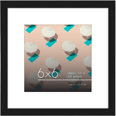 Single, White, 6x6 Photo Frame (4x4 Matted)