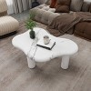 Furniture Living Room Coffee Table,Cloud Shaped Coffee Table With 3 Legs,Lacquered Irregular Abstract Coffee Table,Indoor Furniture - Maison Boucle - 2 of 4