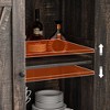 Sideboard, Farmhouse Buffet Cabinet with Adjustable Shelf - Barn Doors Wood Storage Table, Coffee Bar Station for Kitchen Dining Living Room - 3 of 4