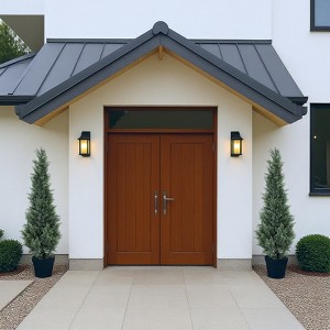 Set of 2 Potted Fake Cypress Trees Faux Cedar Pines Evergreen Plants for Indoor&Outdoors - 1 of 4