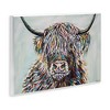 Stupell Industries Country Cattle Wooly Highland Portrait Rainbow Hair Wall Plaque Art, 19" x 13" - 2 of 4