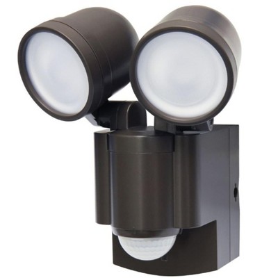 IQ America Battery-Powered LED Motion Security Sensor Flood Light 280 Lumens Bronze