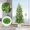 2Pcs Artificial Cedar Topiary Trees with White Pot,Faux Plants,UV Resistant Fake Evergreen,Artificial Christmas Tree for Outdoor Indoor Door Garden - 2 of 4