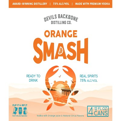 Devils Backbone Orange Smash - 4pk/355ml Cans