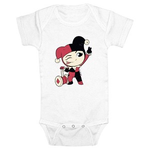Infant's DC Super Friends Chibi Harley Quinn Bodysuit - 1 of 3