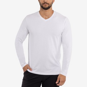 X RAY Men's V-Neck & Henley Long Sleeve T-Shirt - 1 of 4