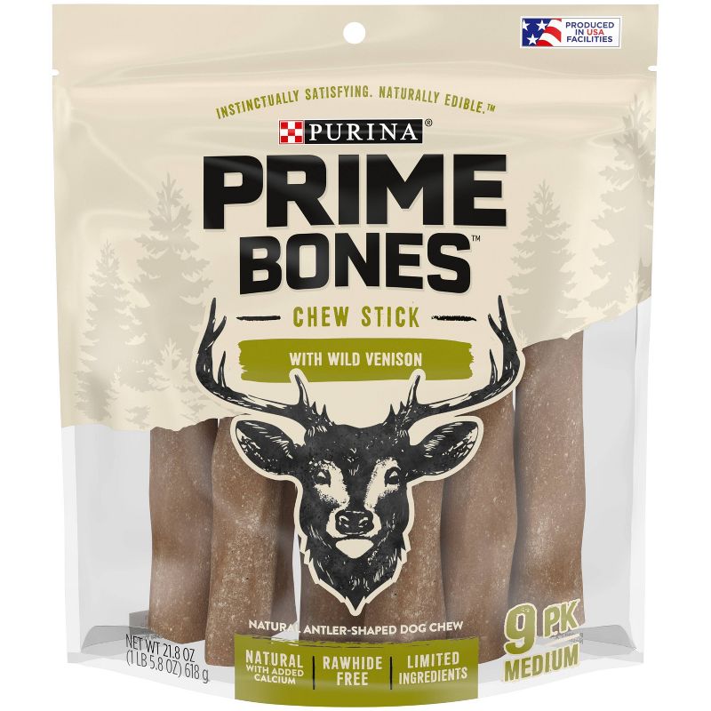 Prime Bones Antler Venison Chewy Dog Treat - M, 1 of 11