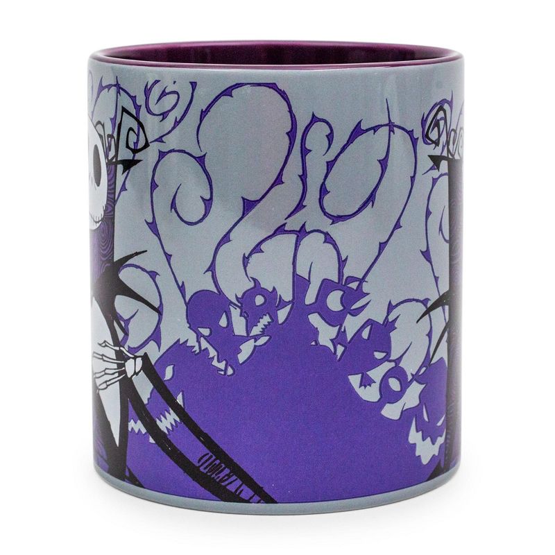 Silver Buffalo Disney The Nightmare Before Christmas Jack Skellington Purple Ceramic Mug, 2 of 7