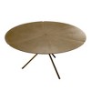 POVISON Round Coffee Table, Italian-style Lotus Leaf-shaped Coffee Table, 35.43"-CT8088BR90 - 4 of 4