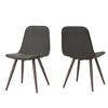Grungis Outdoor Dining Chairs Set of 2,PE Wicker Patio Chairs with Heat-Transfer Tapered Legs,All-Weather Rattan Style for Garden, Poolside - 4 of 4