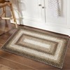 Washable Modern Braided Printed Rug Non Slip Low Pile Rug Soft Contemporary Throw Floor Cover Foldable Indoor Carpet for Living Room Bedroom - 3 of 4