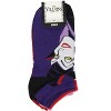 Disney Villains Socks Womens' 5 Pack Ankle No Show Socks - 3 of 3