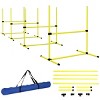 4 Piece Dog Agility Training Equipment with Adjustable Jump Bars,Portable Dog Agility Course Set with Carry Bag for Outdoor Exercise - LAOTIES - 4 of 4