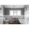 Elegant Lighting Zane 2 lights brass flush mount - 2 of 4
