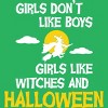 Women's Design By Humans Girls like Halloween By OffensiveFun Racerback Tank Top - 2 of 3