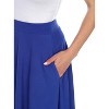 Women's Flared Midi Skirt with pockets - White Mark - 2 of 3