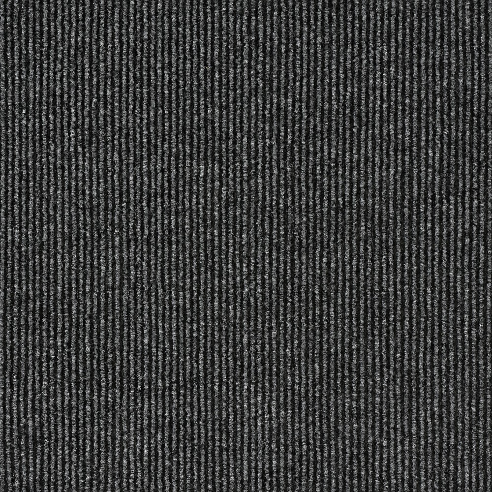 18" 10pk Wide Wale Self Stick Carpet Tile Gray - Foss Floors