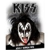 HalloweenCostumes.com One Size Fits Most   Adult Gene Simmons KISS Wig Men's 80s Black Wig, Black - 2 of 3