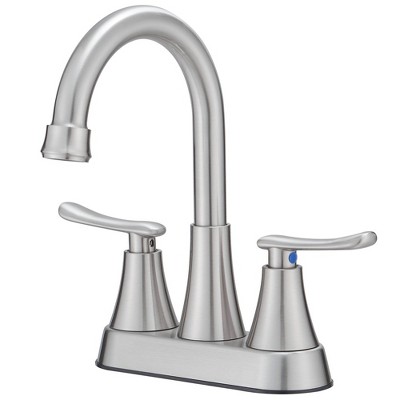 BWE 4 in. Centerset 2-Handle High-Arc Bathroom Faucet