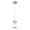 Livex Lighting Lawrenceville 1 - Light Pendant in  Brushed Nickel - 3 of 4