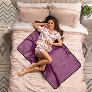 Avana Waterproof Throw Blanket | Protector for People and Pets | Leak Proof Moisture Barrier - Micro-Velvet - 1 of 4