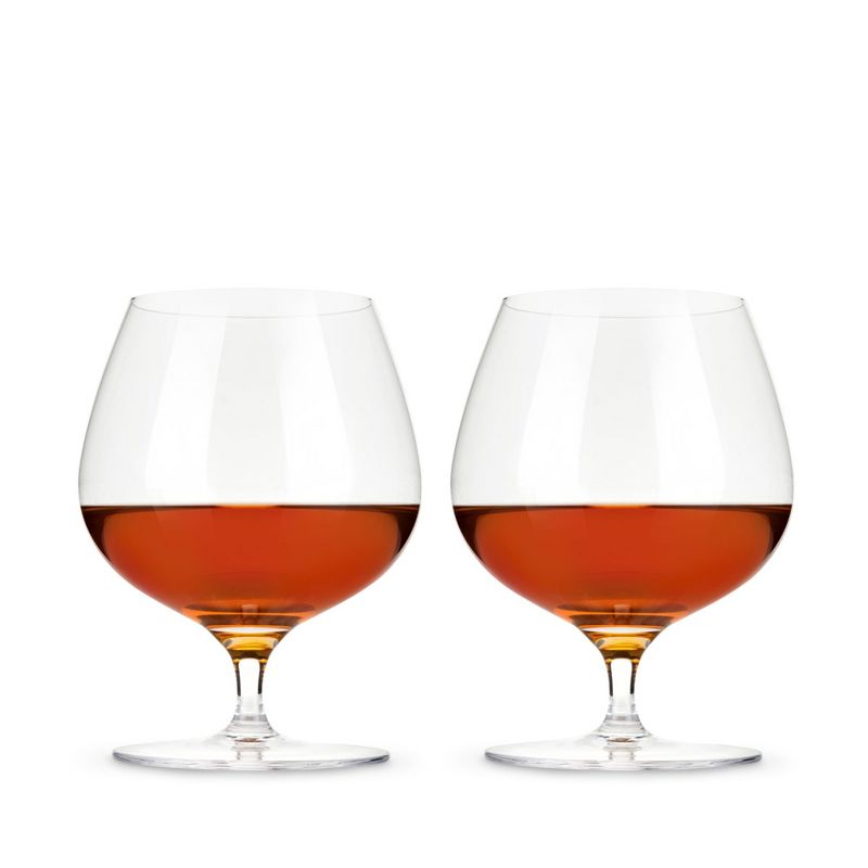 Viski Crystal Wingback Cognac Glasses Set of 2 - Premium Crystal Clear Glass, Stylish Brandy Snifters, Cocktail Glass Gift Set - 17 oz, Clear, 4 of 8