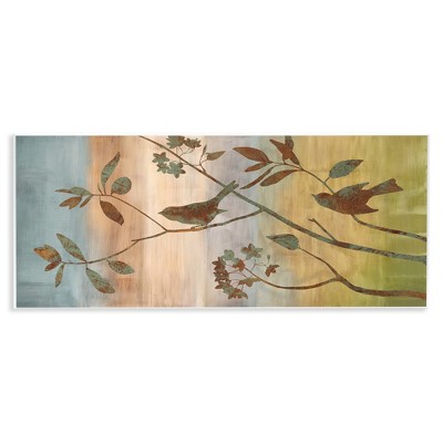 Stupell Industries Collaged Bird Nature Silhouette, 17" x 7"