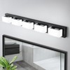LLHZSY LED Bathroom Vanity Light Black, 3/4/5-Light Square Acrylic Wall Light Sconces - 2 of 4