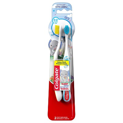 Colgate My First Baby And Toddler Toothbrush Extra Soft - 2ct : Target