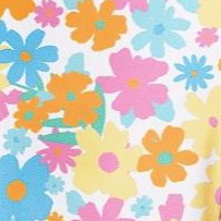 white multi floral