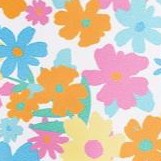 white multi floral