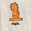 Boys' - Garfield - Sigh Graphic Long Sleeve Fleece Sweatshirt - 2 of 4