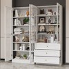 Famapy Combo Glass Doors Display Cabinet Bookshelf Organizer Pantry - 2 of 4