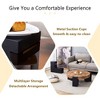 PAGED Nesting Coffee Table Vintage Round Living Room Table with Drawer, Center Table for Living Room, Study - 4 of 4