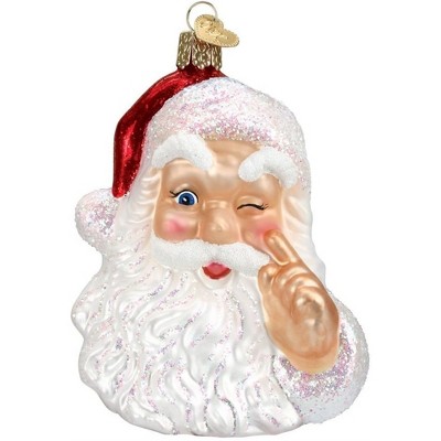 Old World Christmas Glass Blown Night Before Christmas Santa Ornament