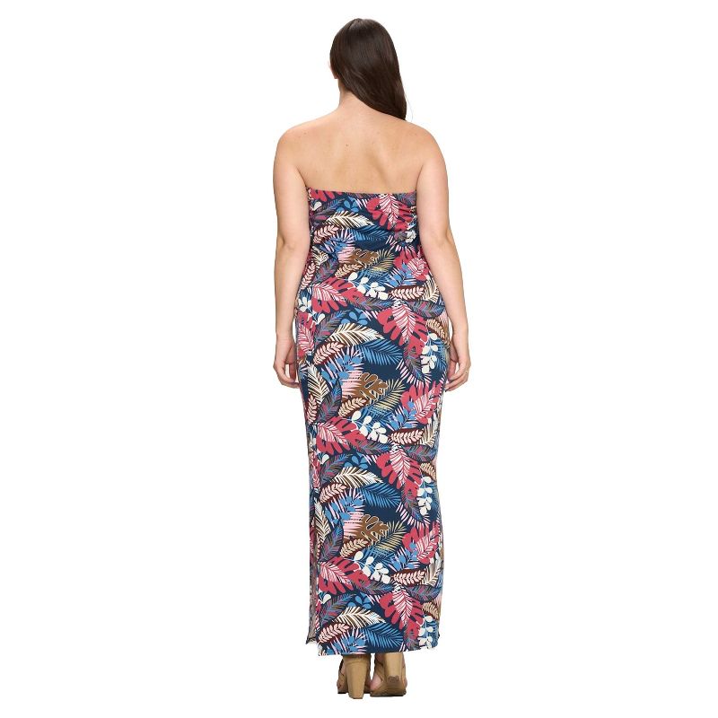 L I V D Women's Tropical Sleeveless Slit Dress, 3 of 4