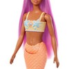 Barbie Mermaid Doll with Pink Hair, Soft Orange Tail and Headband Accessory - 4 of 4