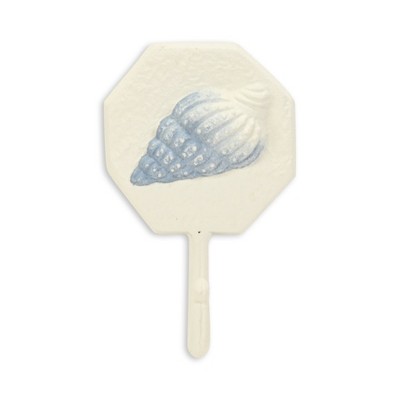 Cheung's Solva Coastal Colored Conch Cast Iron Wall Hook