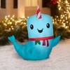 Gemmy Christmas Airblown Inflatable Narwhal, 3.5 ft Tall, Multi - 2 of 2