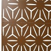 Grungis Matrix Metal Decorative Patio Screens,Freestanding Trellis Privacy Screen with Geometric Pattern for Deck Balcony Patio,76" H×48" W - 3 of 4
