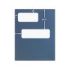 ComplyRight Double-Window Tax Presentation Folder Blue 50/Pack (FB01) - 3 of 4