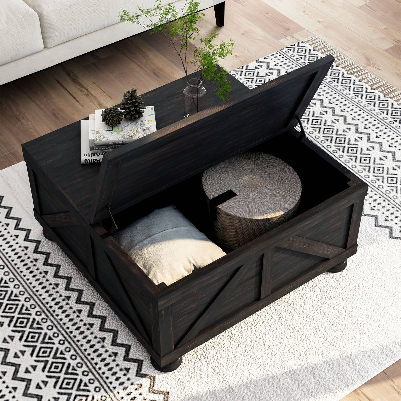 Pershins Farmhouse Square Coffee Table with Storage - HOMES: Inside + Out, 3 of 11