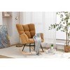 Teddy Fabric Tufted Upholstered Rocking Chair for Nursery Bedroom - 3 of 4