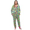 Just Love Womens One Piece Winter Holiday Adult Bodysuit Faux Shearling Lined Hoody Xmas Pajamas - 4 of 4